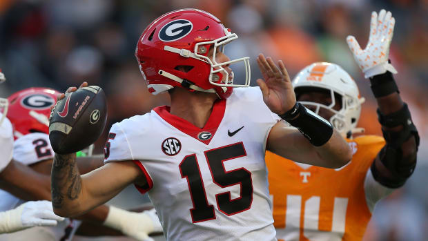 Georgia Bulldogs quarterback Carson Beck.